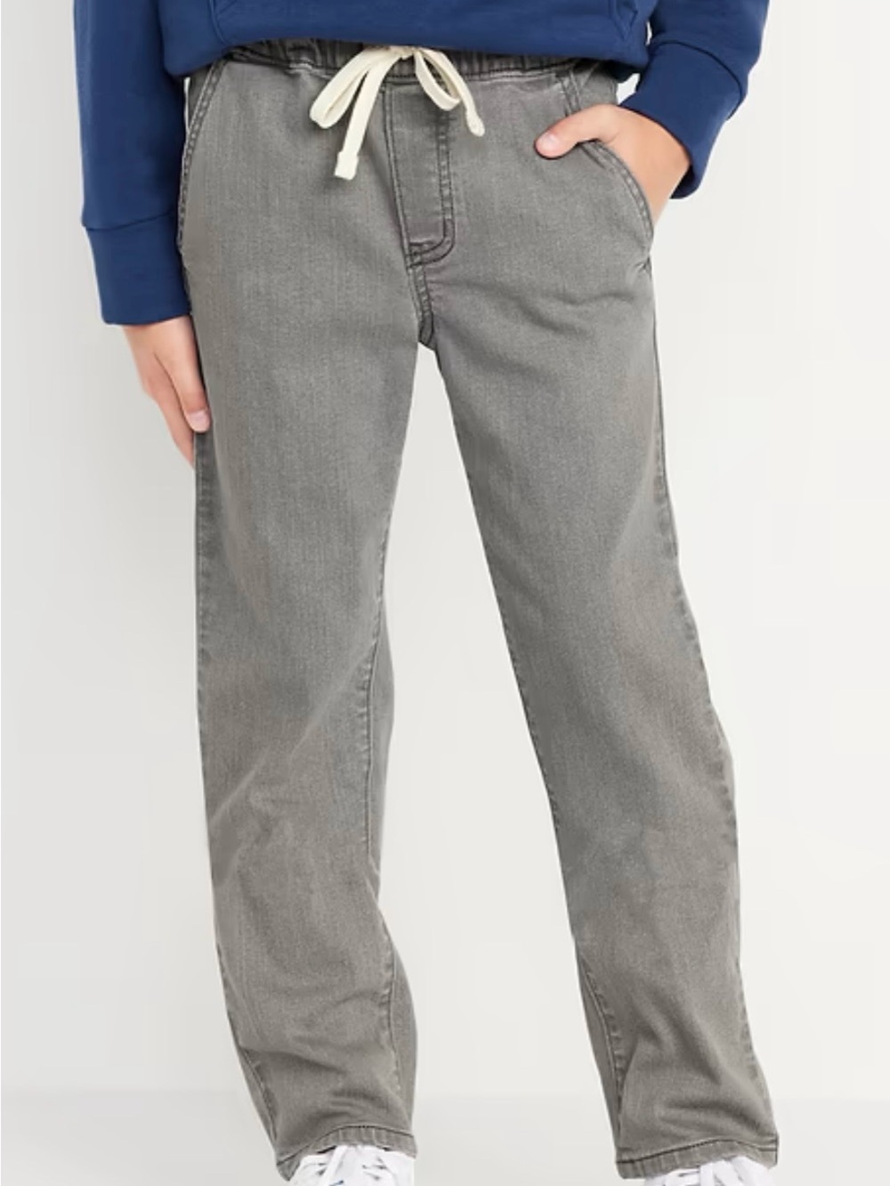 Old Navy Gray Pull-On Kids Casual Pants with Drawstring